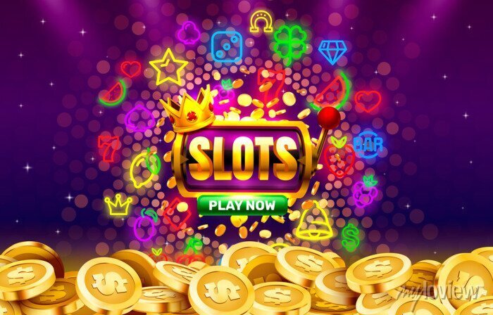 omegle slot game interface showing spin button and payout display